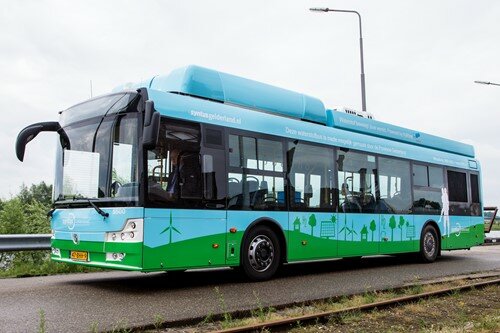 Pokaz autobusu wodorowego w Holandii